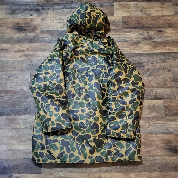 Vintage Wetha Guard Academy Broadway Men's Zip-Up Duck Camo Rain Jacket Size SM - Picture 8 of 9